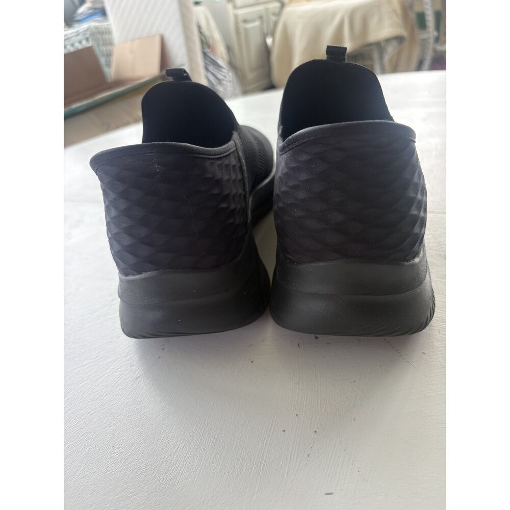 Skechers Slip-Ins Hands Free Black Knit Sneakers Men’s 13 Wide - Picture 6 of 7